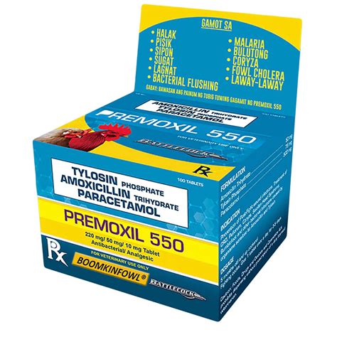 [SOUTH VET] 50 Tablets Premoxil Tablets for Gamefowl .